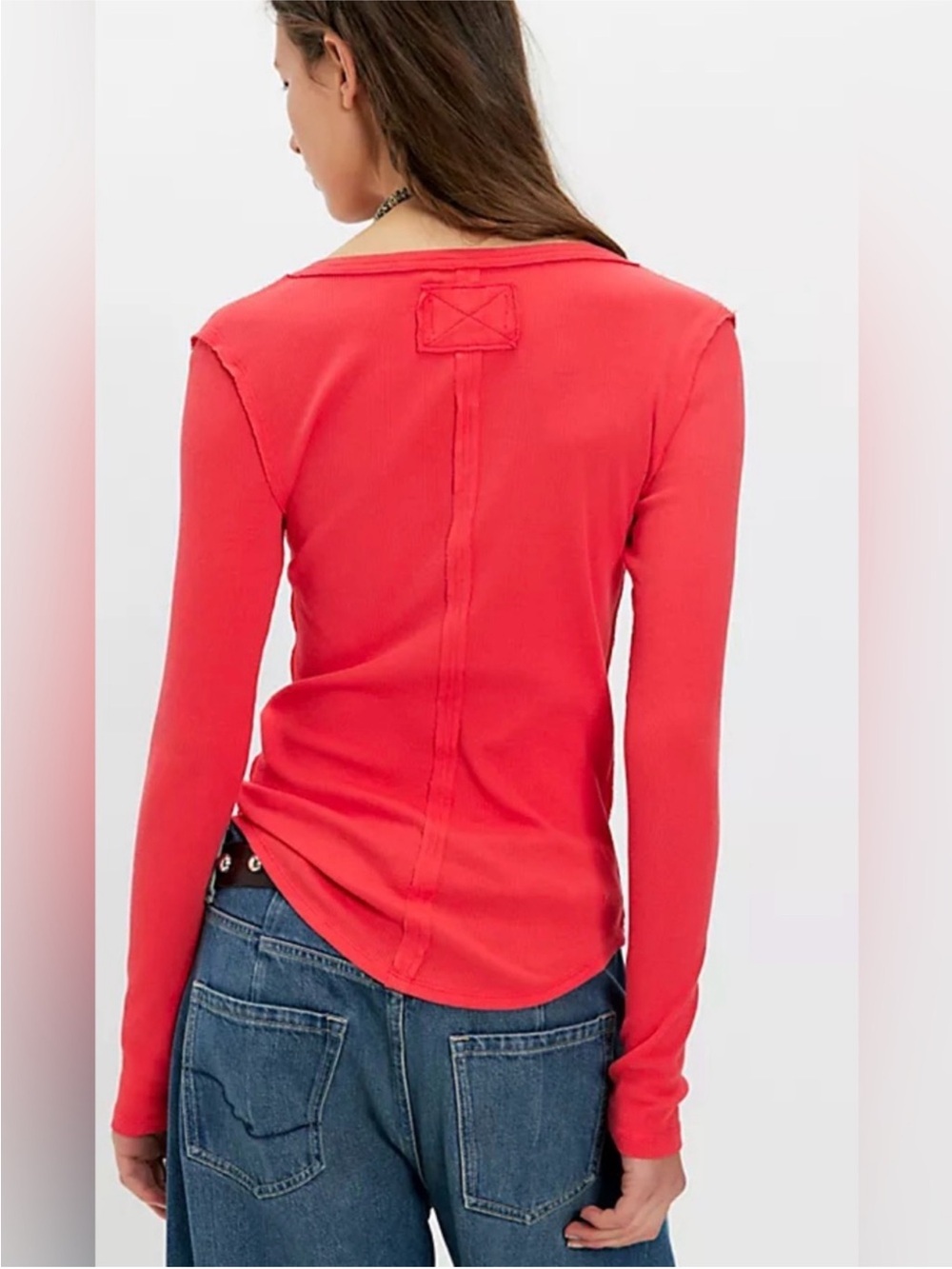 Free People We The Free Jamie Henley Flame red Size Large - Picture 3 of 10